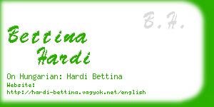 bettina hardi business card